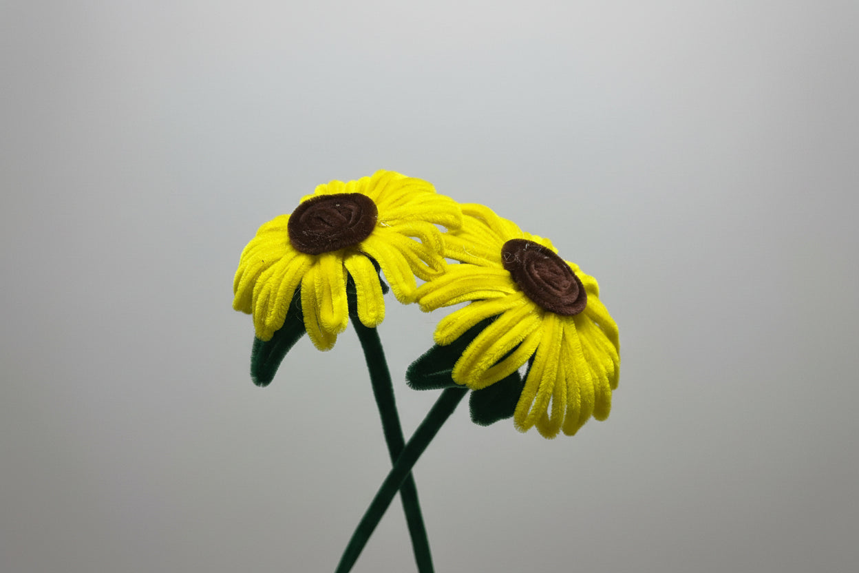 Sunflowers - Pipe cleaners